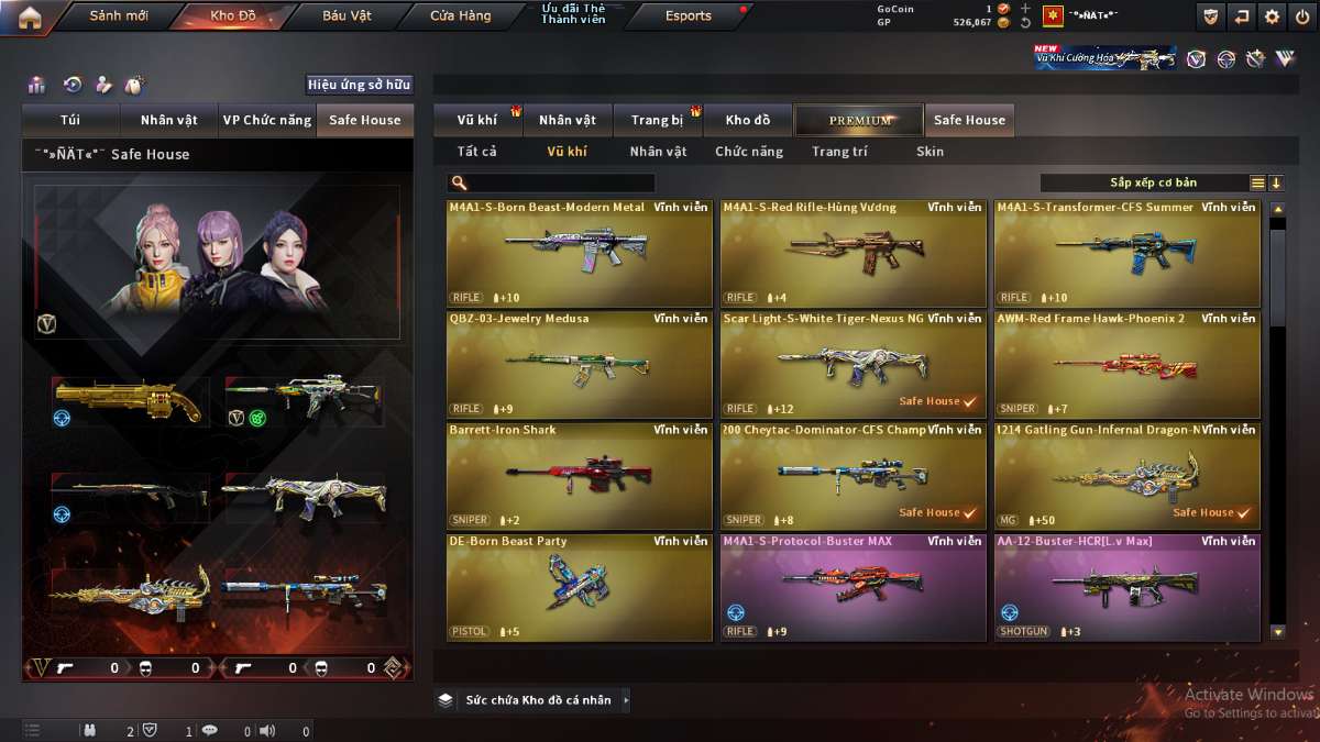 shop acc cf uy tin gia re
